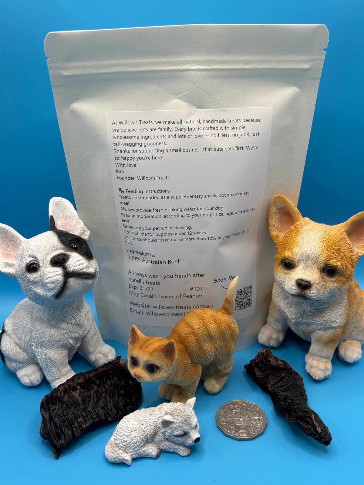 Premium Australian Steak Jerky | Australian-Made Dog Treats