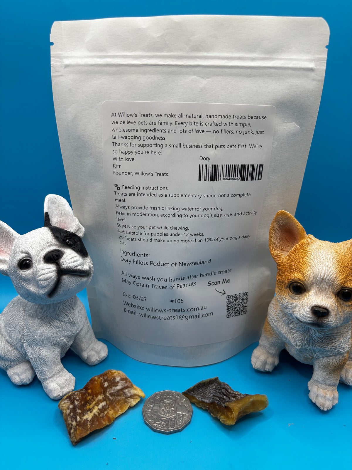 Dory Fillets | Omega-Rich Fish Dog Treat