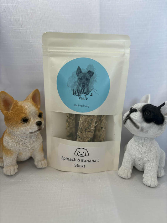 Spinach and Banana Sticks