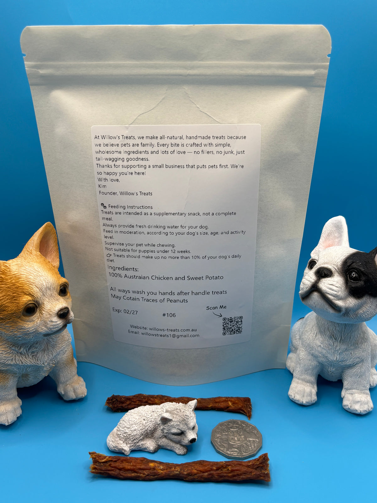Chicken & Sweet Potato Jerky | Australian-Made Dog Treats